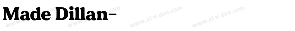 Made Dillan字体转换
